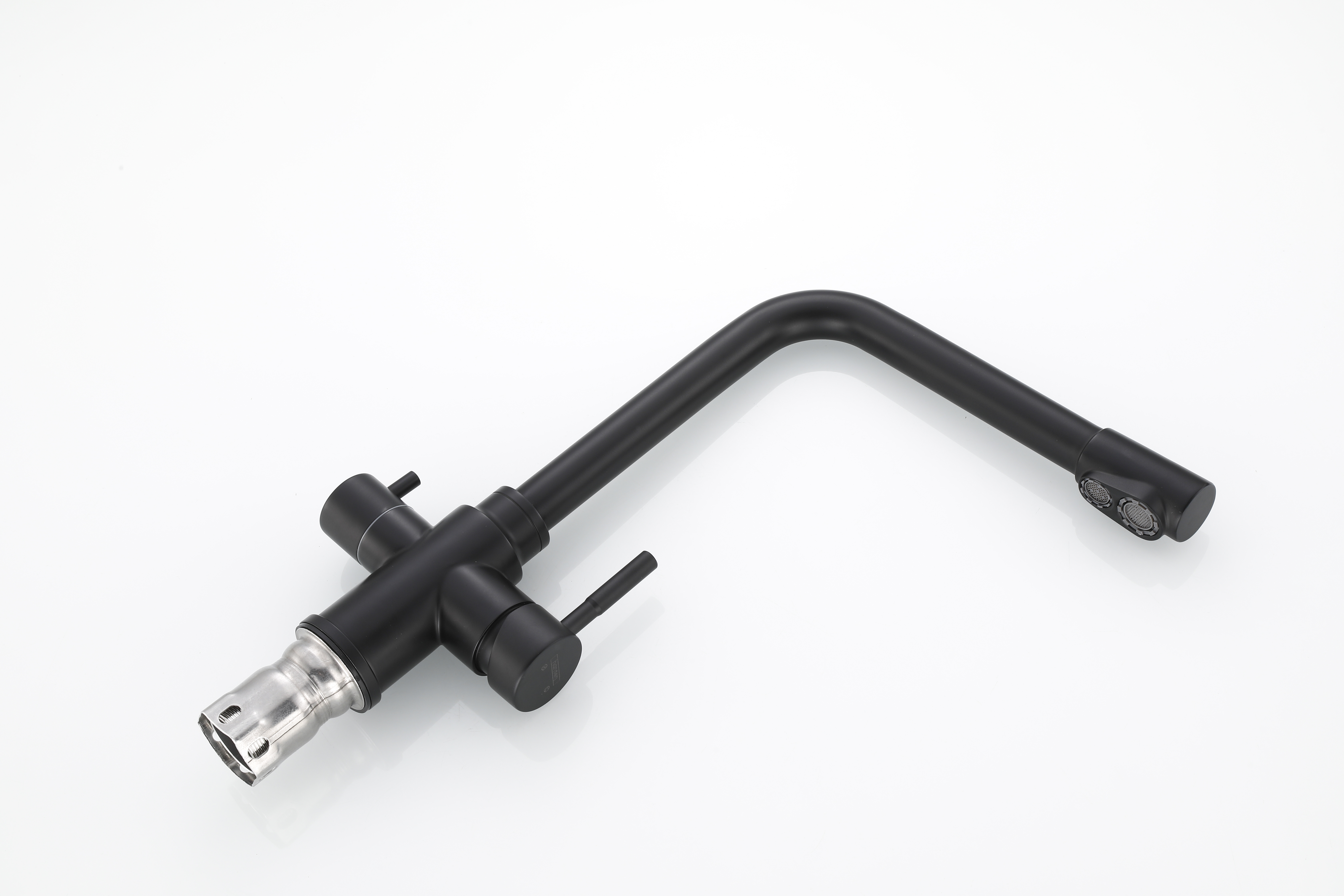 15085-C Смес. из НЕРЖ. для кух. под. фильт (ЧЕРНЫЙ) HANSEN  (20/1шт)