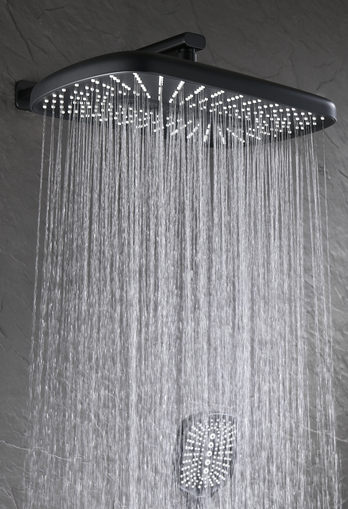 12165-C Смеситель встраиваемый для душа с 3-функ. (ЧЕРНЫЙ) GANZER (6/1шт)