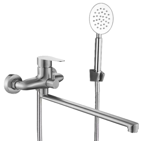 22304-G Смес. од. из НЕРЖ. для ванны (САТИН) HANSEN  (20/1шт)