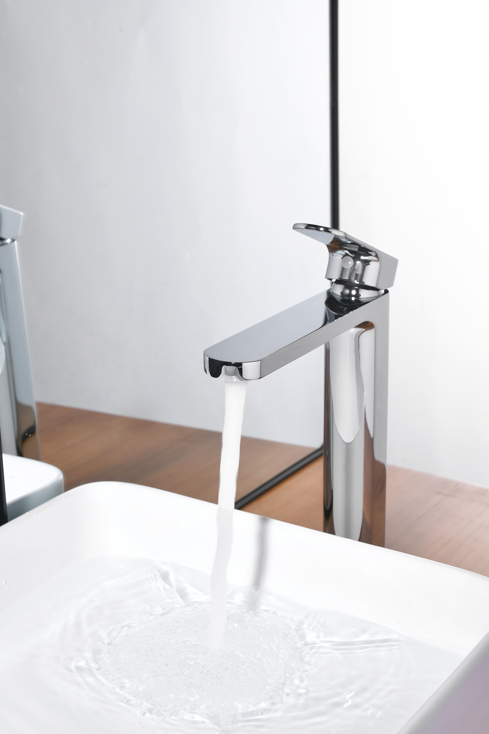 06112 Смеситель од. для раковины-чаши (ХРОМ) GANZER (10/1шт)