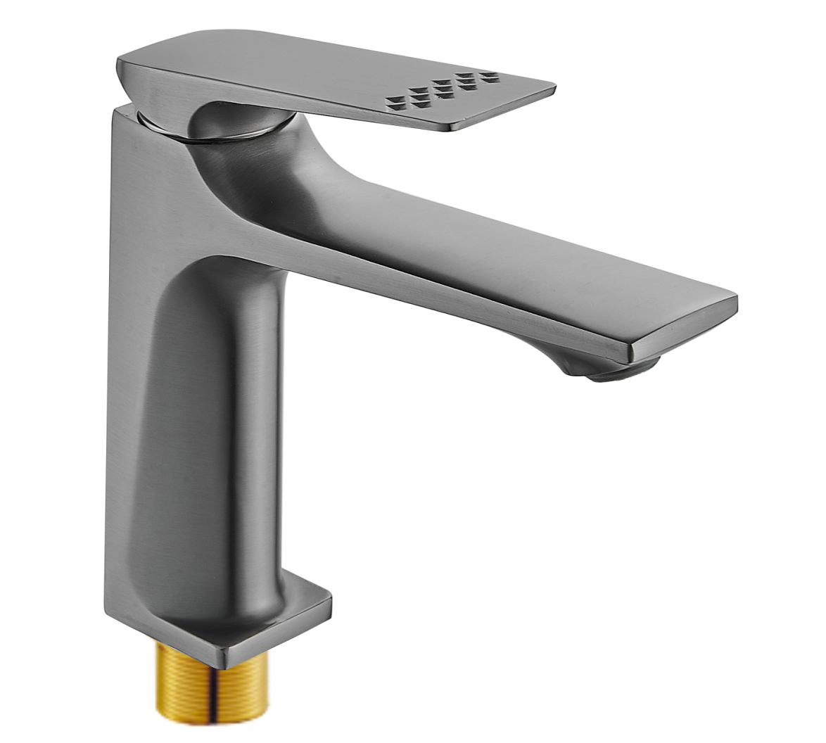 10020-P Смеситель для умывальника (ГРАФИТ) HANSEN  (10/1шт)