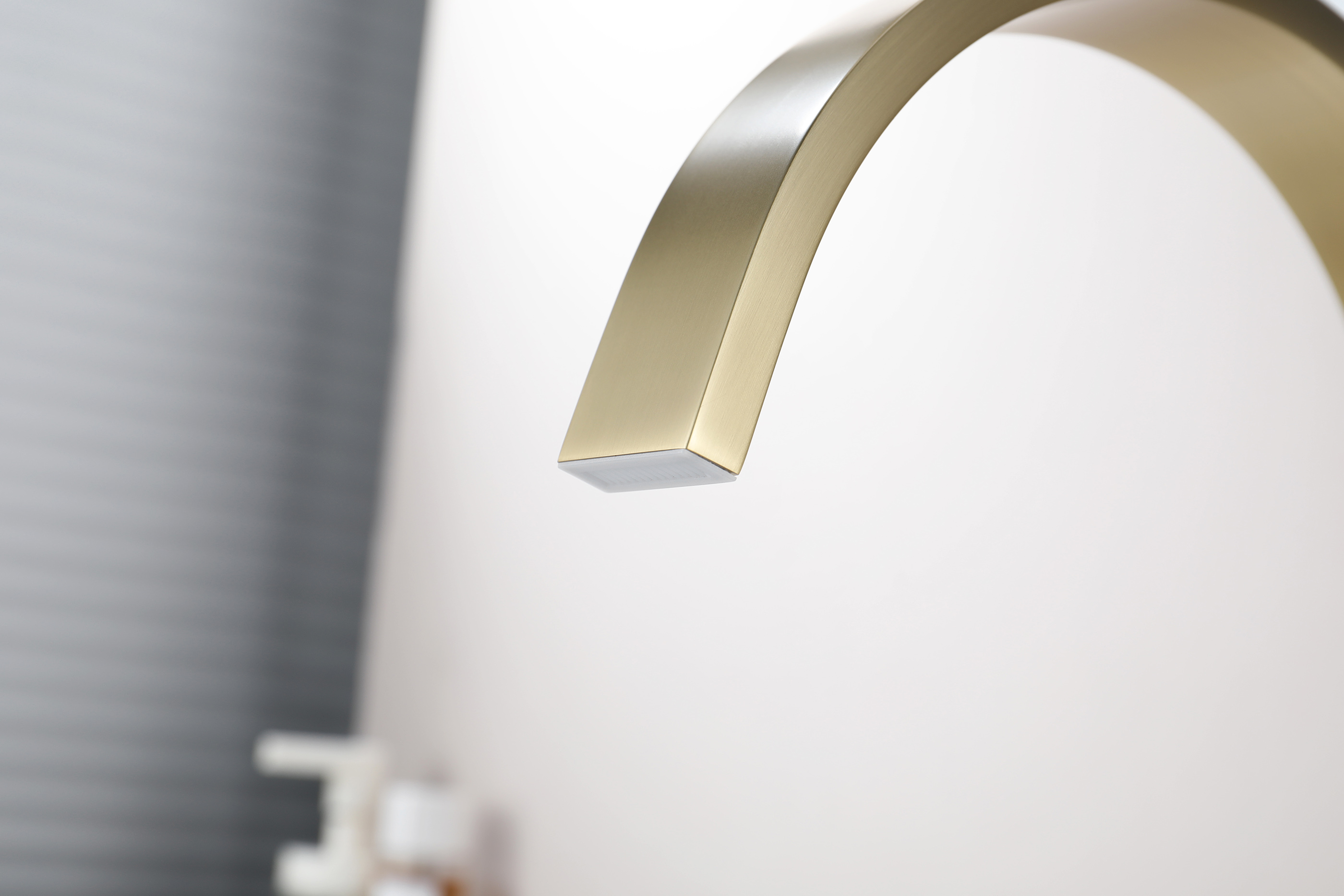 01112-S Смеситель на борт раковины (2-отв,Мат. Золото)  GANZER (10/1шт)