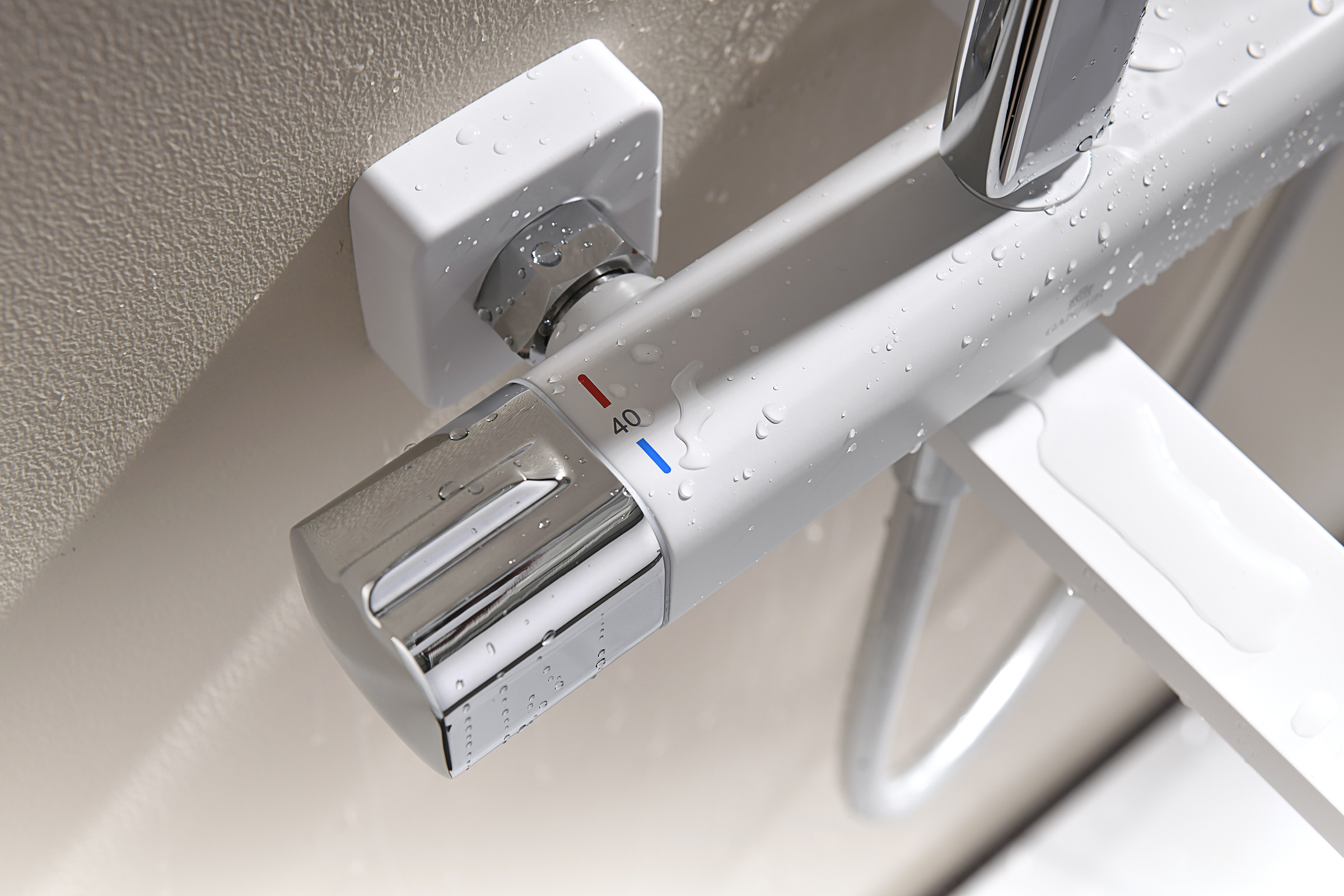 12071-F Душевая система с термостатом (БЕЛЫЙ) GANZER (5/1шт)