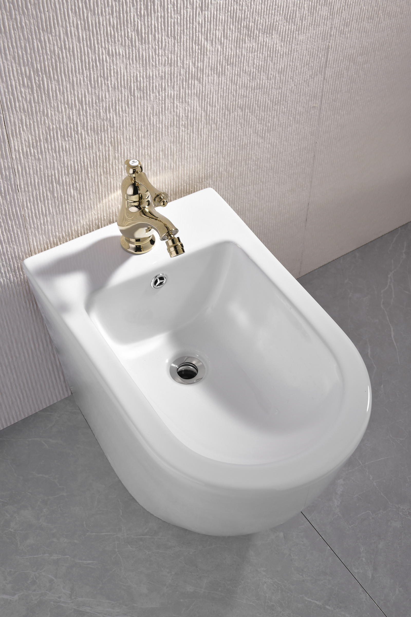 77112-E Смеситель для биде (ЗОЛОТО) "GANZER" (10/1шт)