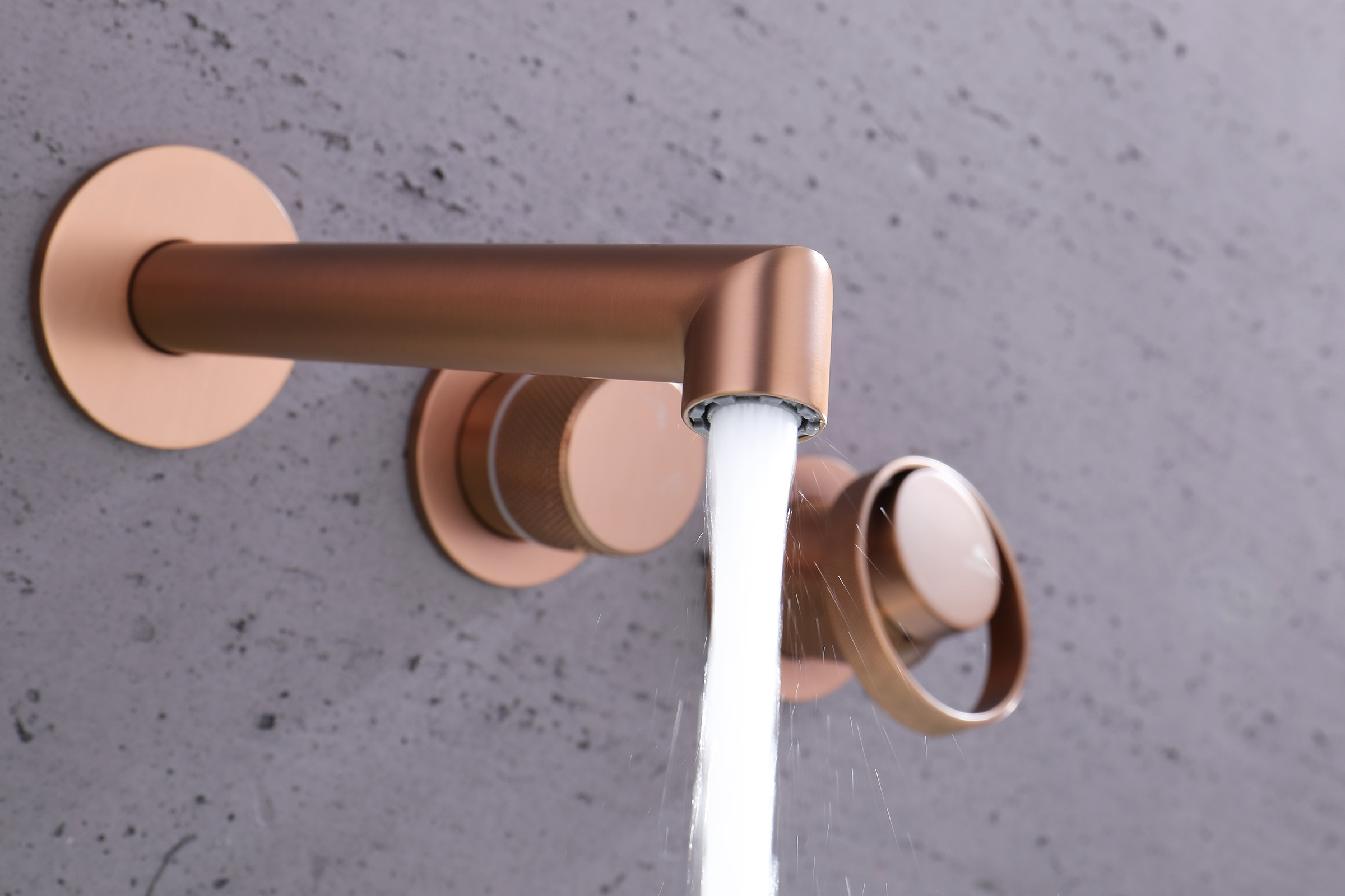 19134-R Встроенный смес. для ванны  (Роз. Золото) GANZER  (6/1шт)