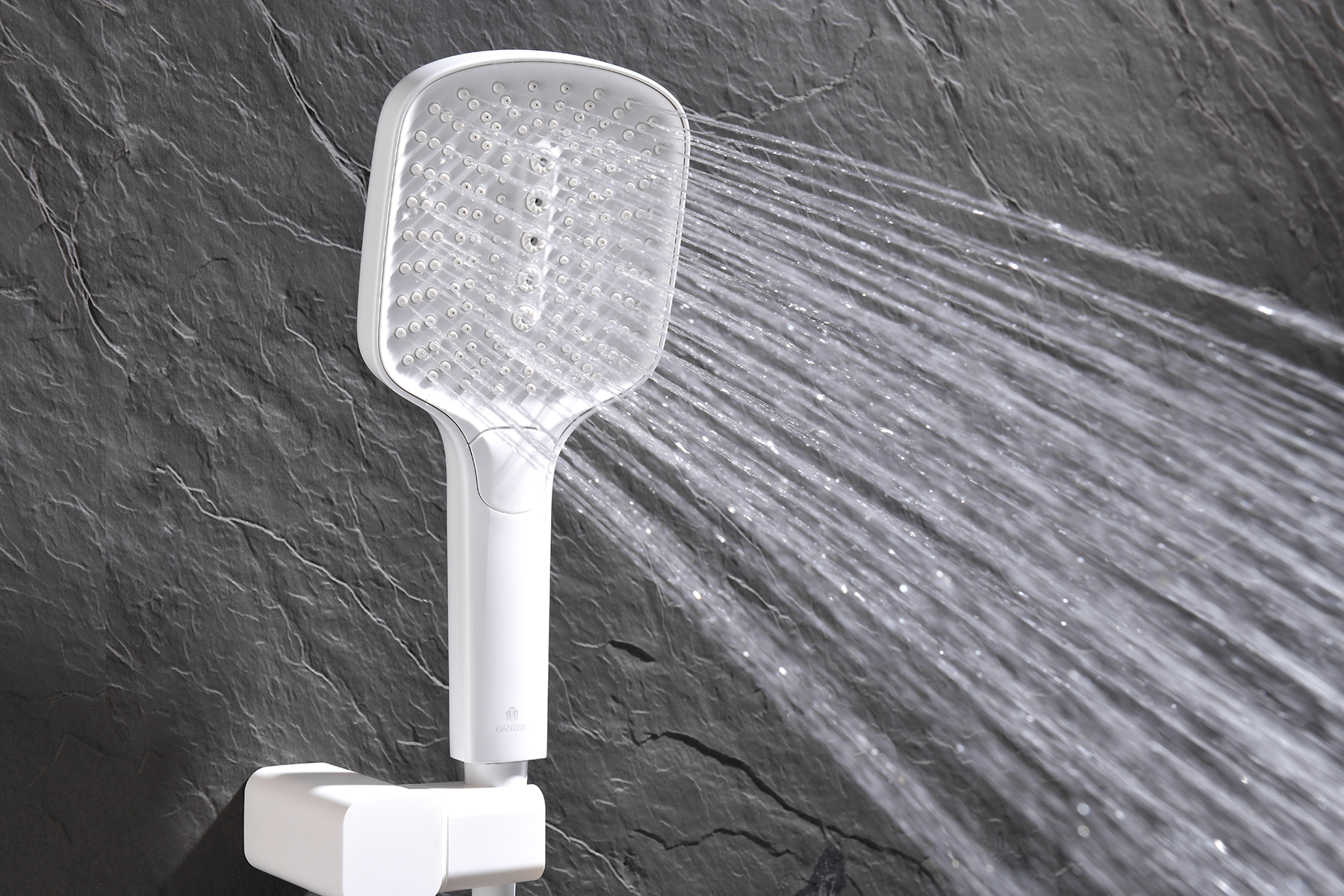 12165-F Смеситель встраиваемый для душа с 3-функ. (БЕЛЫЙ) GANZER (6/1шт)