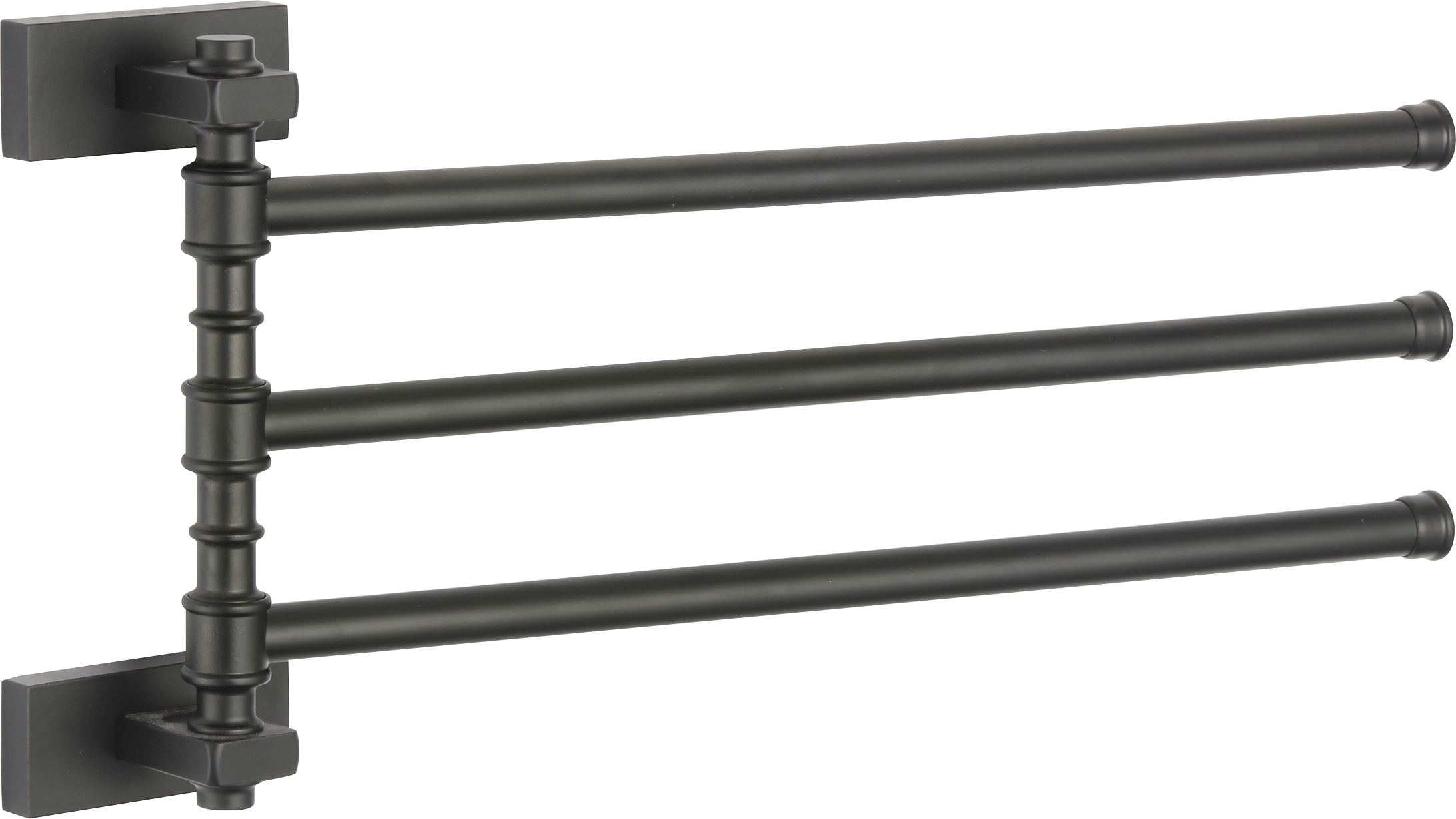 88013-C П/держатель поворот. 3-ной (ЧЕРНЫЙ) GANZER (10/1шт)