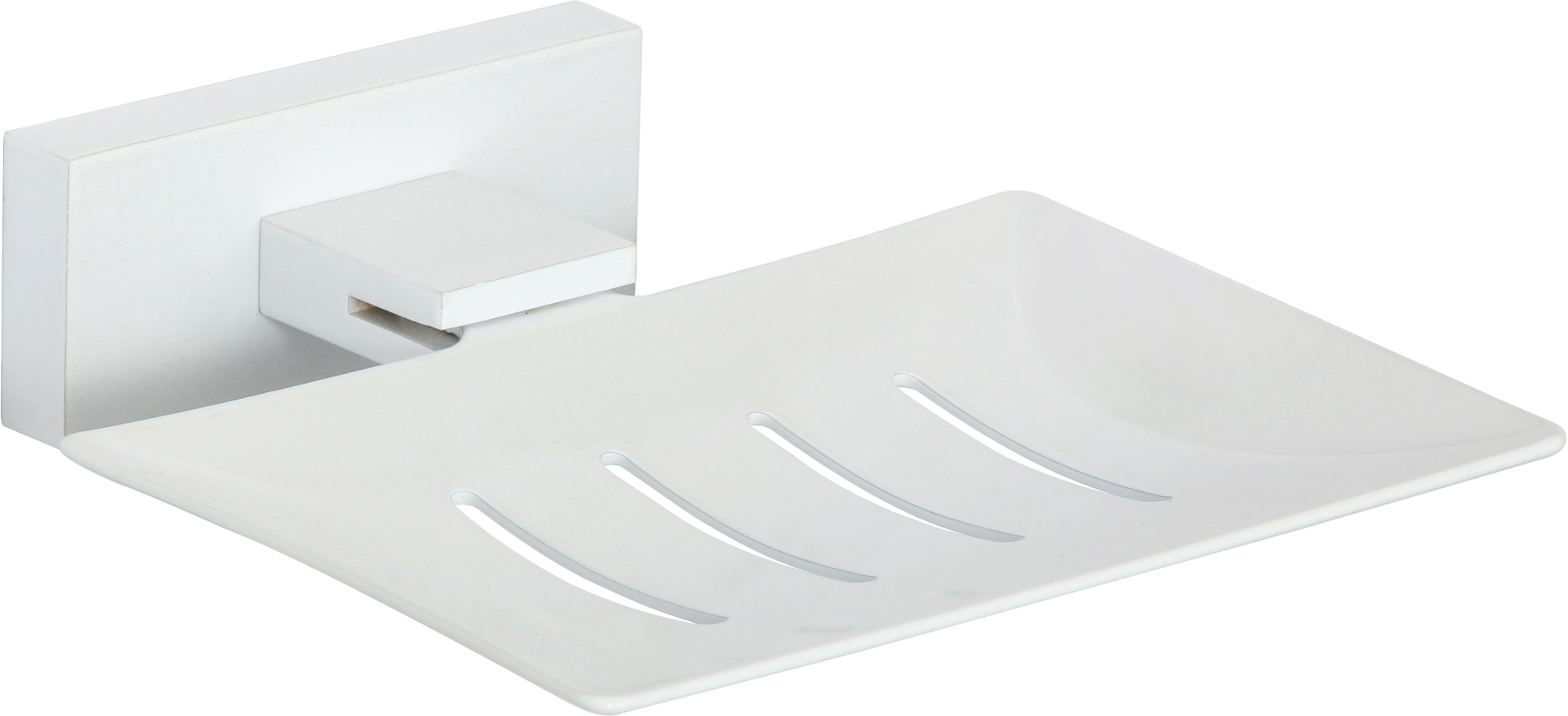 88021-F Мыльница настенная металл. (БЕЛЫЙ) GANZER (20/1шт)