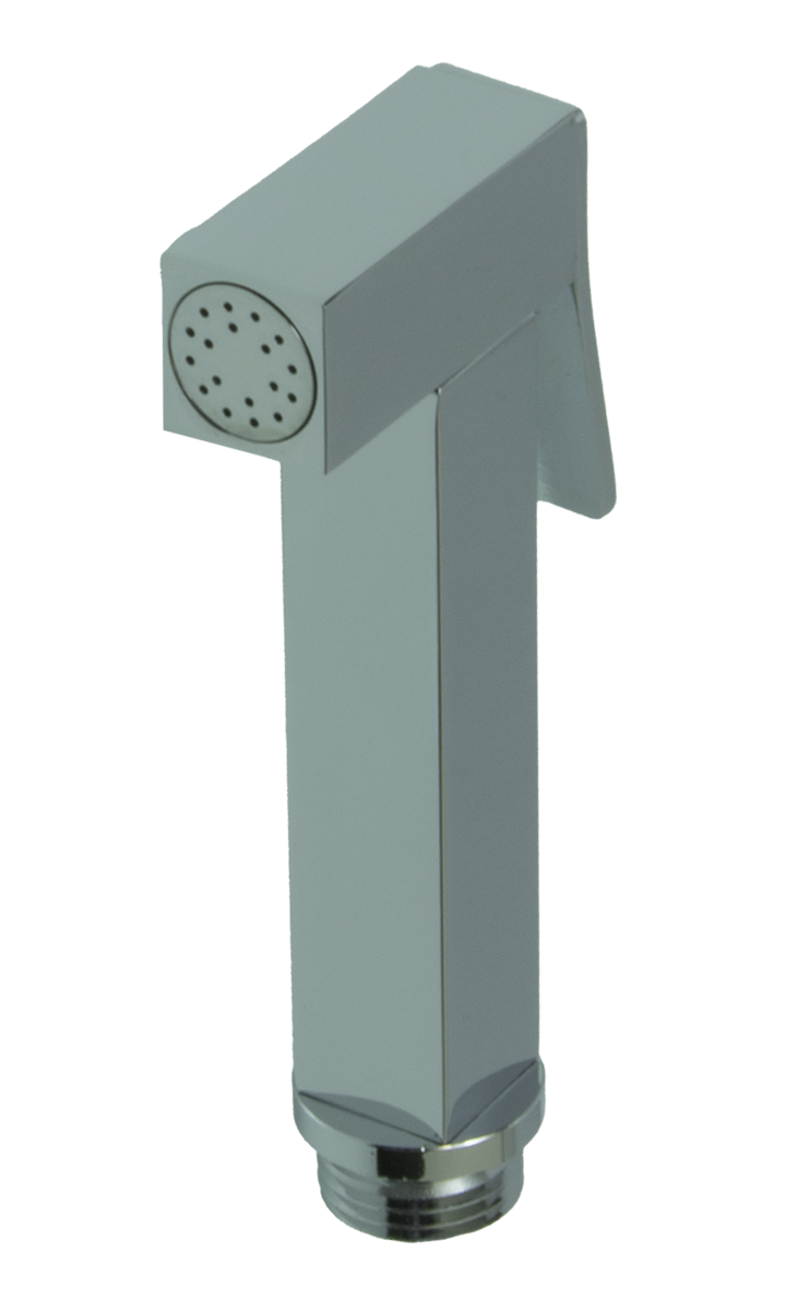 2040 Лейка металл. для биде КВАДРАТ (ХРОМ) GANZER (100/1шт)