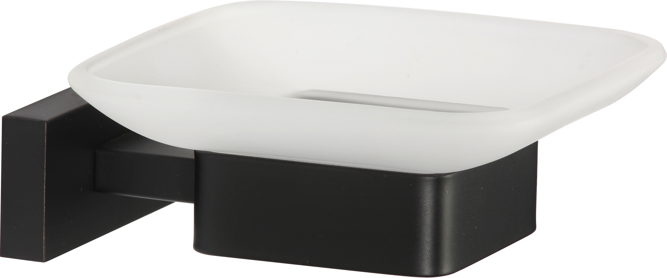 88020-C Мыльница стекло "настенный" (ЧЕРНЫЙ) GANZER (20/1шт)