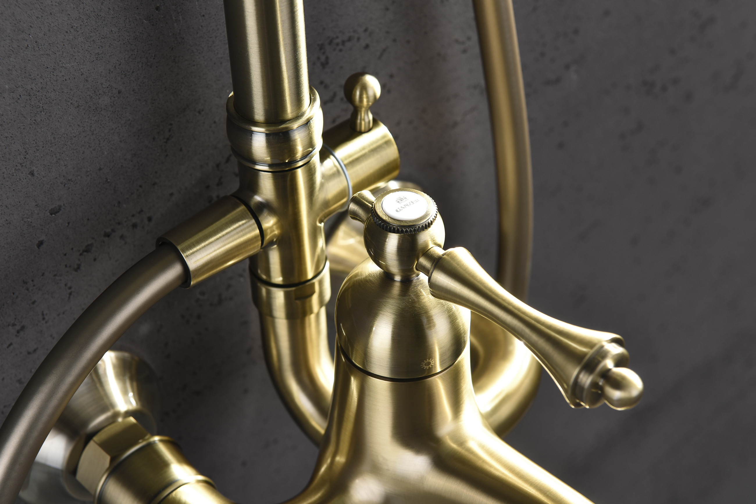 77161-D Душевая система (БРОНЗА) GANZER (4/1шт)