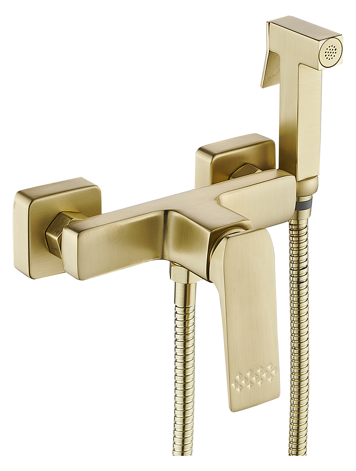 23020-S Смеситель для душа с гиг. лейкой (Мат. Золото) HANSEN  (10/1шт)