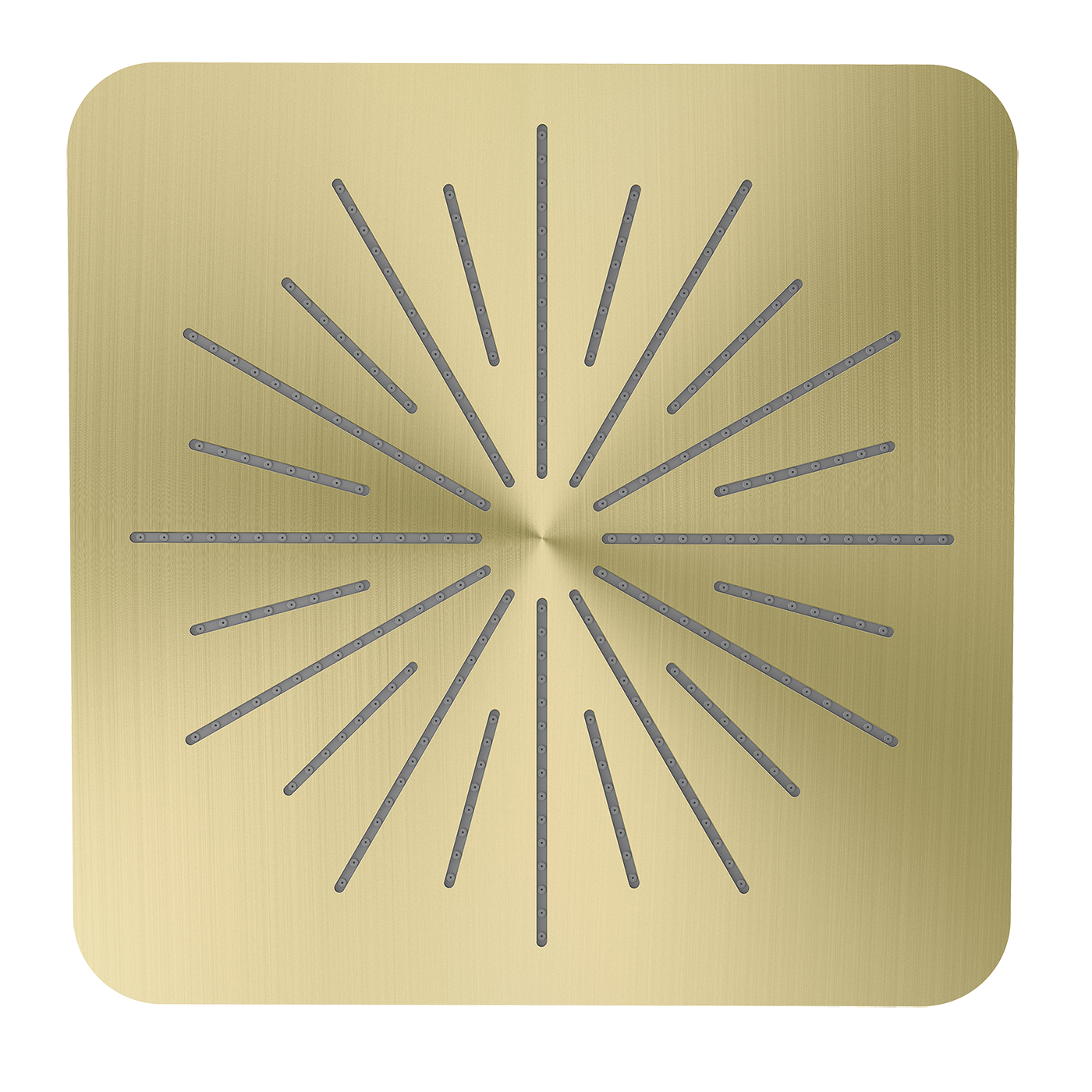 28430-S Тропическая лейка, квадрат 32см (Мат. Золото)  GANZER  (6/1шт)