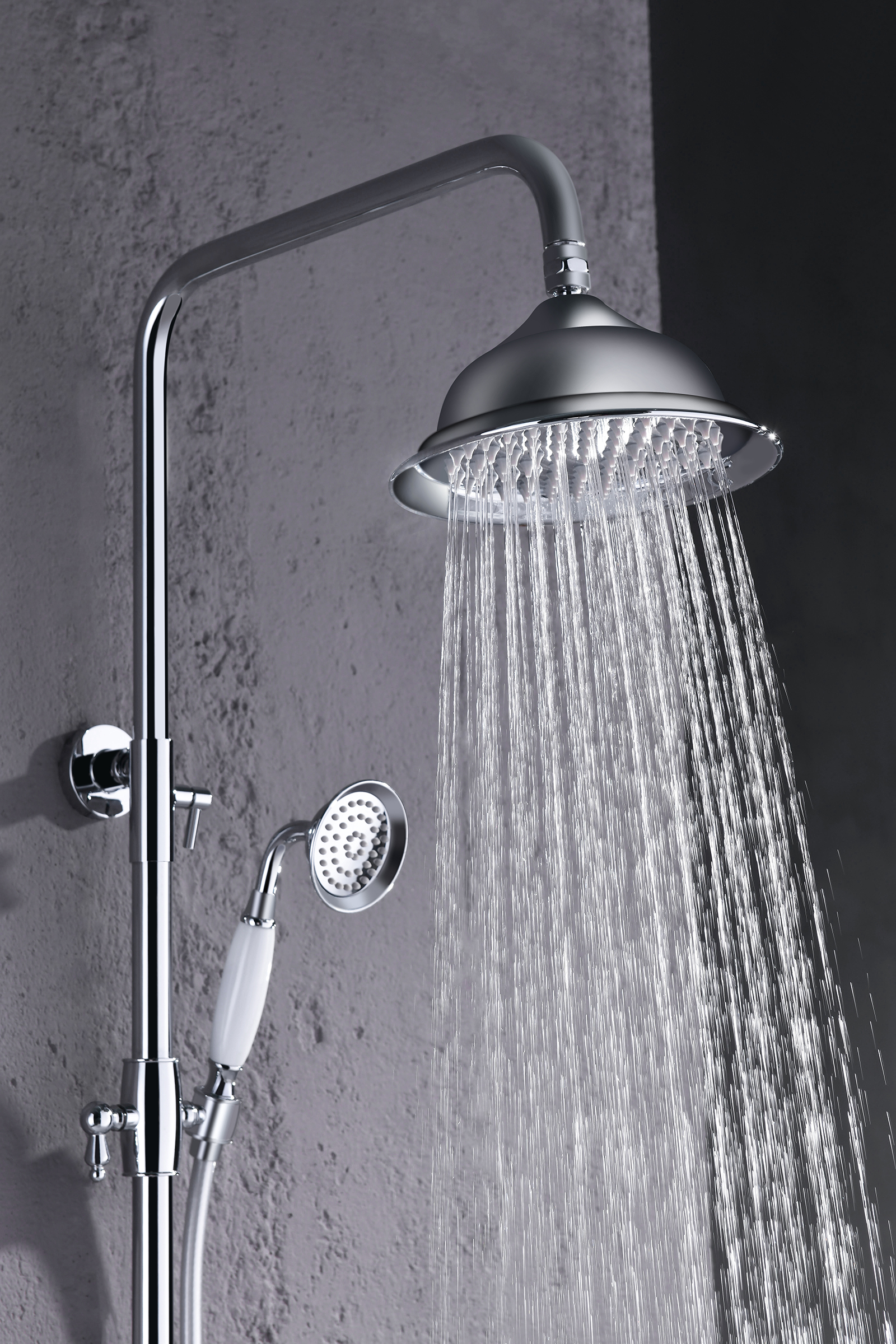 77061 Душевой релинг (ХРОМ)   "GANZER"  (4/1шт)