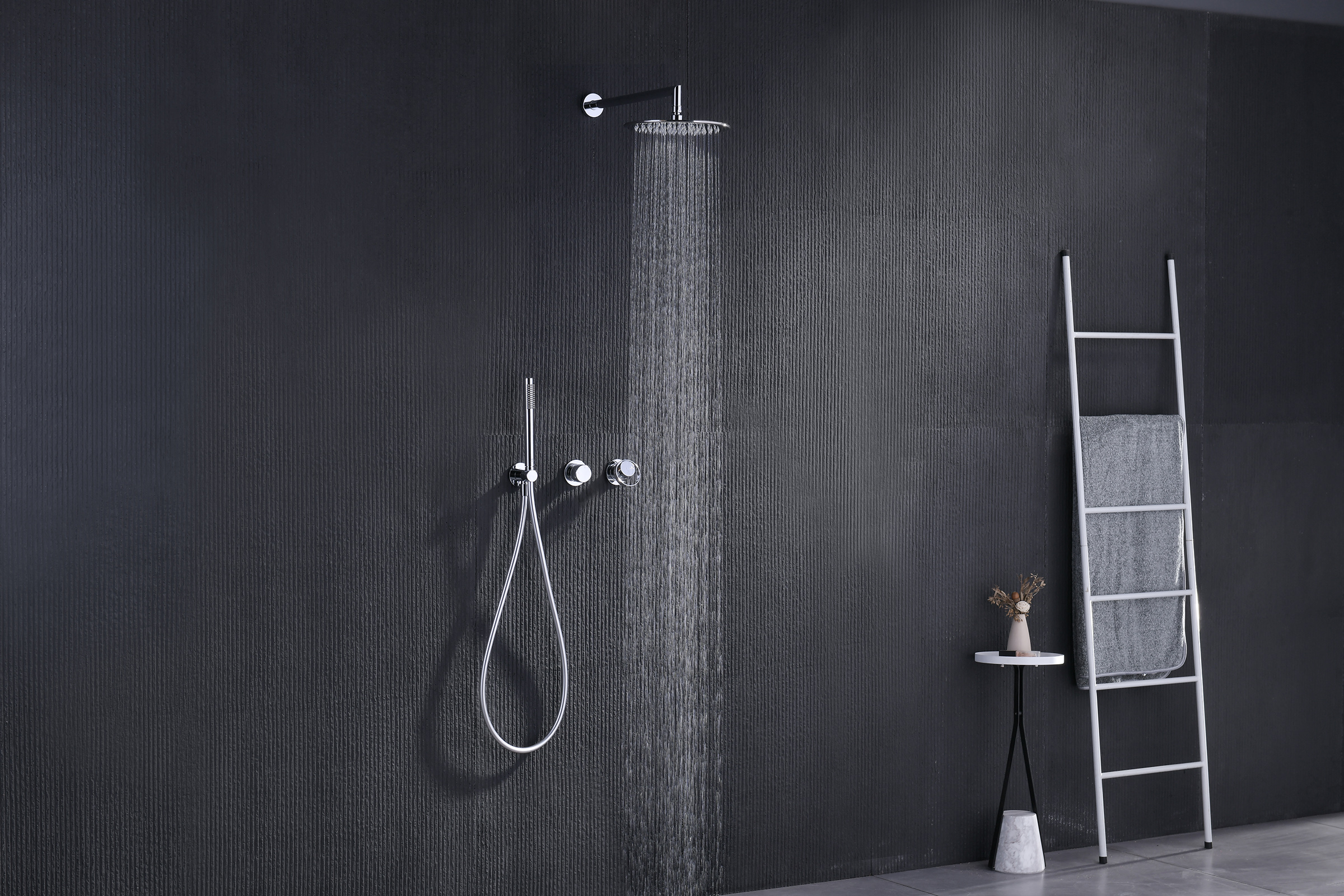 19164 Встроенный смес для душа с 2-функ. (ХРОМ) GANZER  (6/1шт)