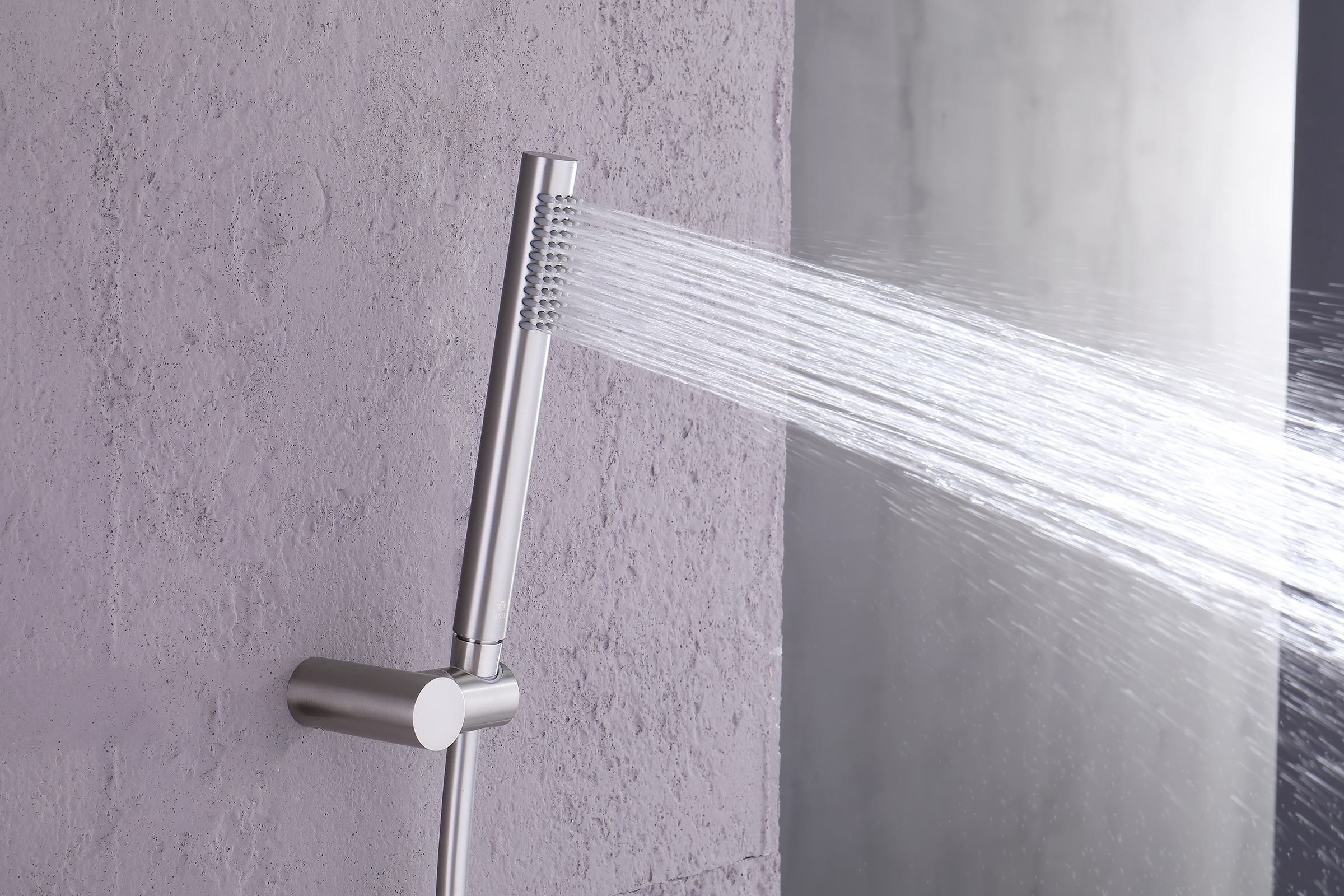 19165-G Смеситель встраиваемый для душа с 3-функ. (САТИН) GANZER (6/1шт)