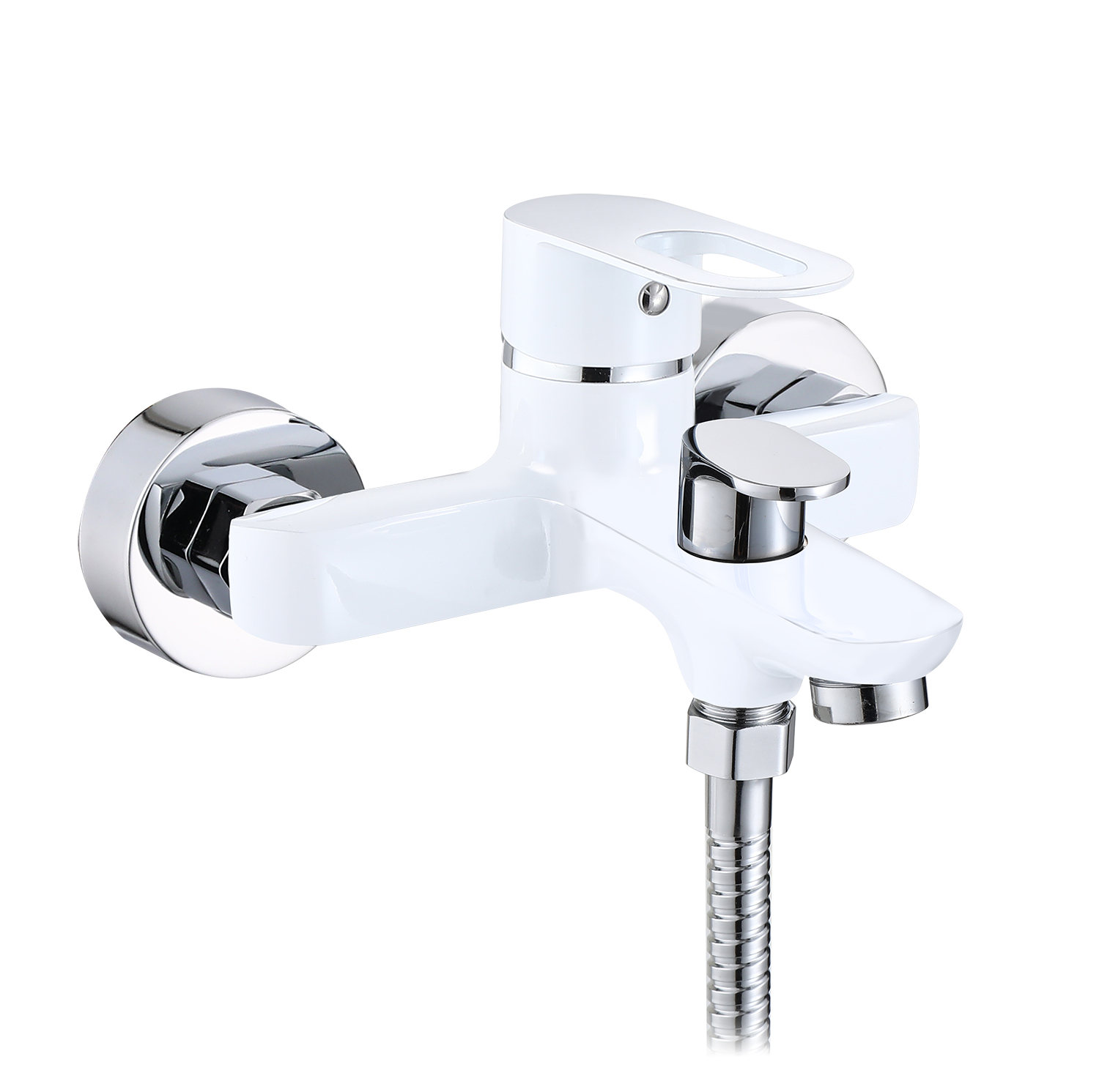 30018-F Смеситель для ванны (БЕЛЫЙ) HANSEN (10/1шт)