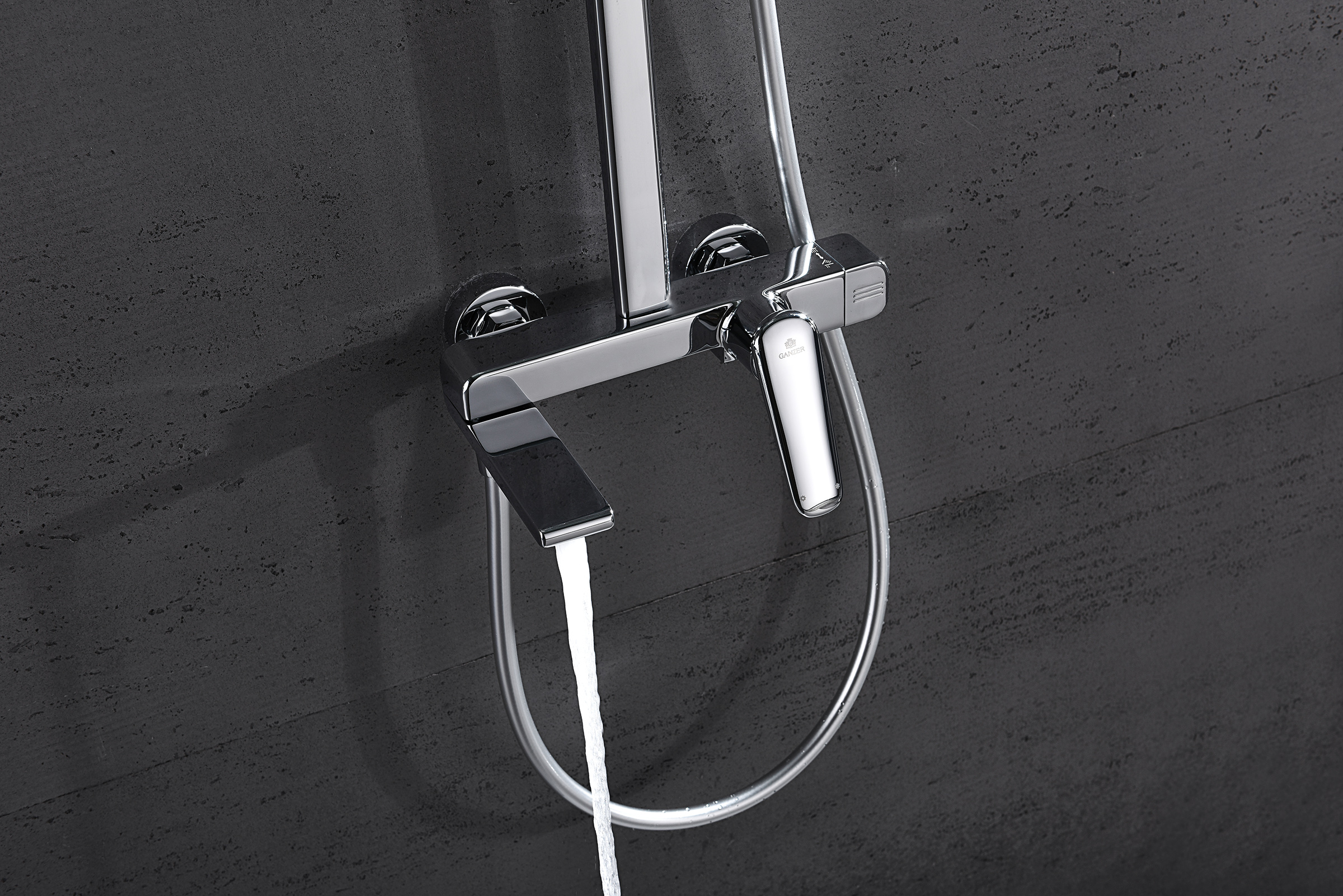 02162 Душевая система (ХРОМ) GANZER (5/1шт)