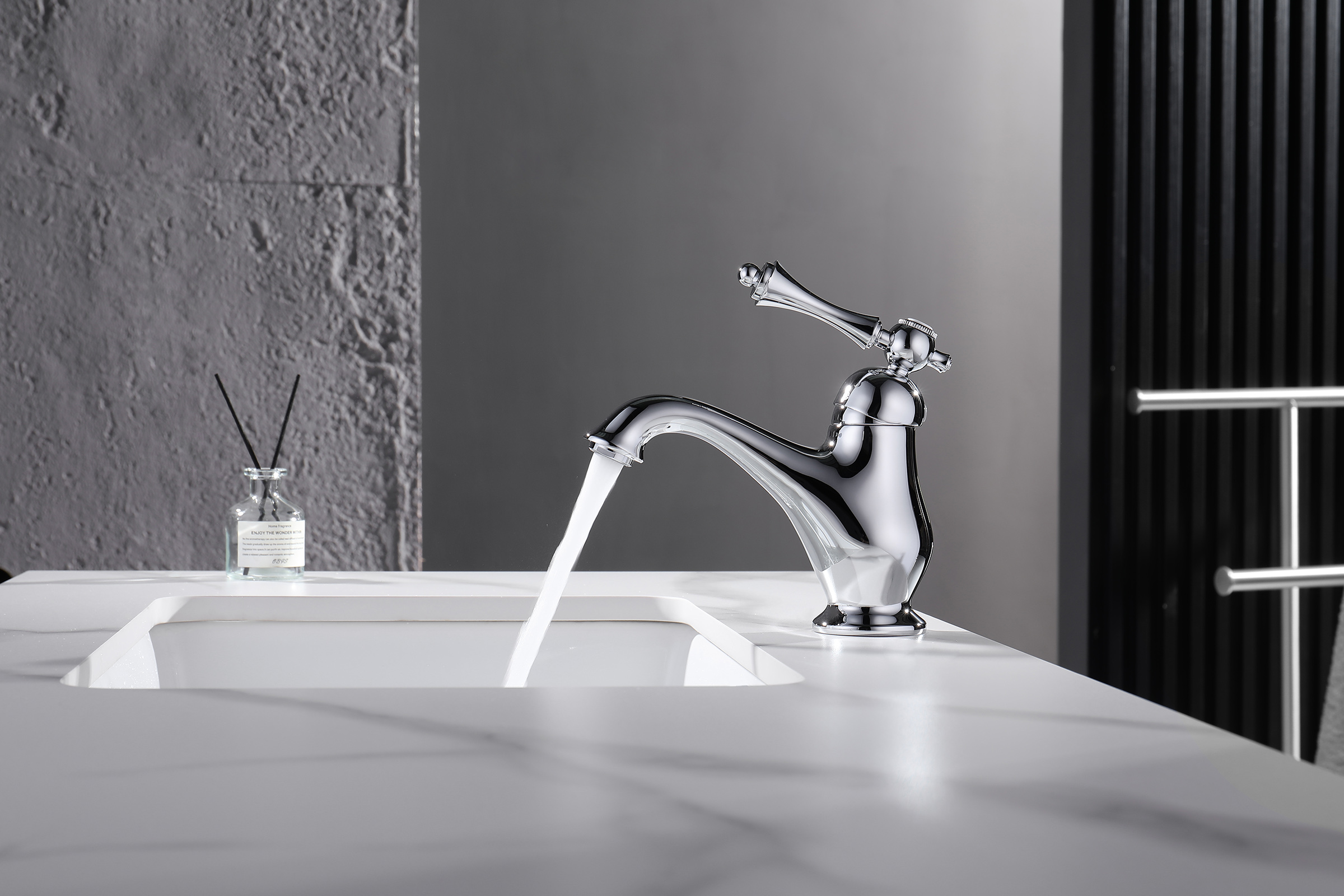 77111 Смеситель для умывальника (ХРОМ)  GANZER  (10/1шт)