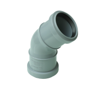 ПВХ Отвод ДВУХРАСТРУБНЫЙ  Ф50х45*  (30/10шт)