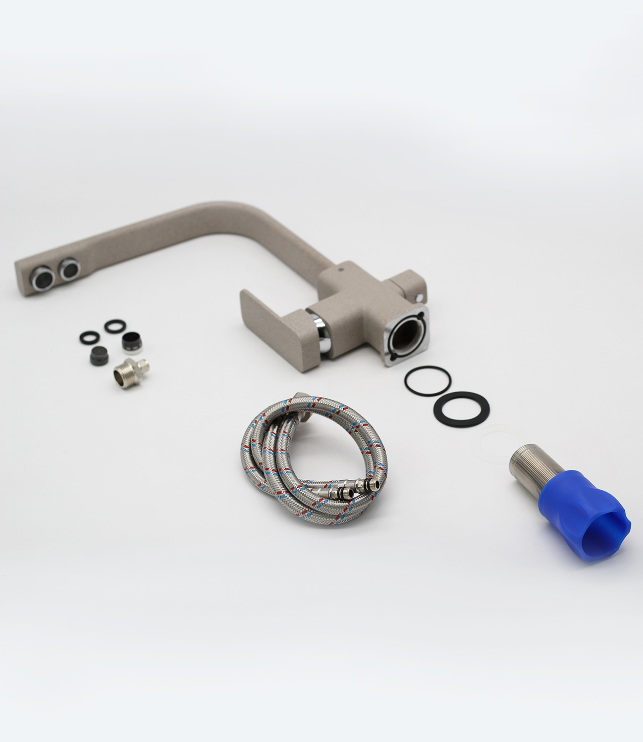 12025-A Смеситель(БЕЖ. ПЕСОЧ) с фильтром GANZER  (10/1шт)  Л/К