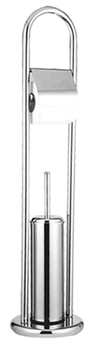 324 Ершик с бум.держ напольный (метал) РОТАТО  (6/1шт)