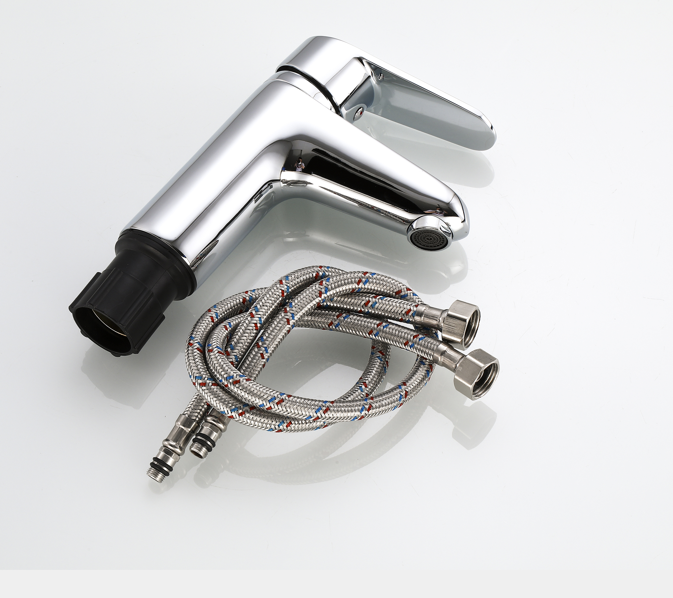 10023 Смеситель для умывальника (ХРОМ) HANSEN  (10/1шт)