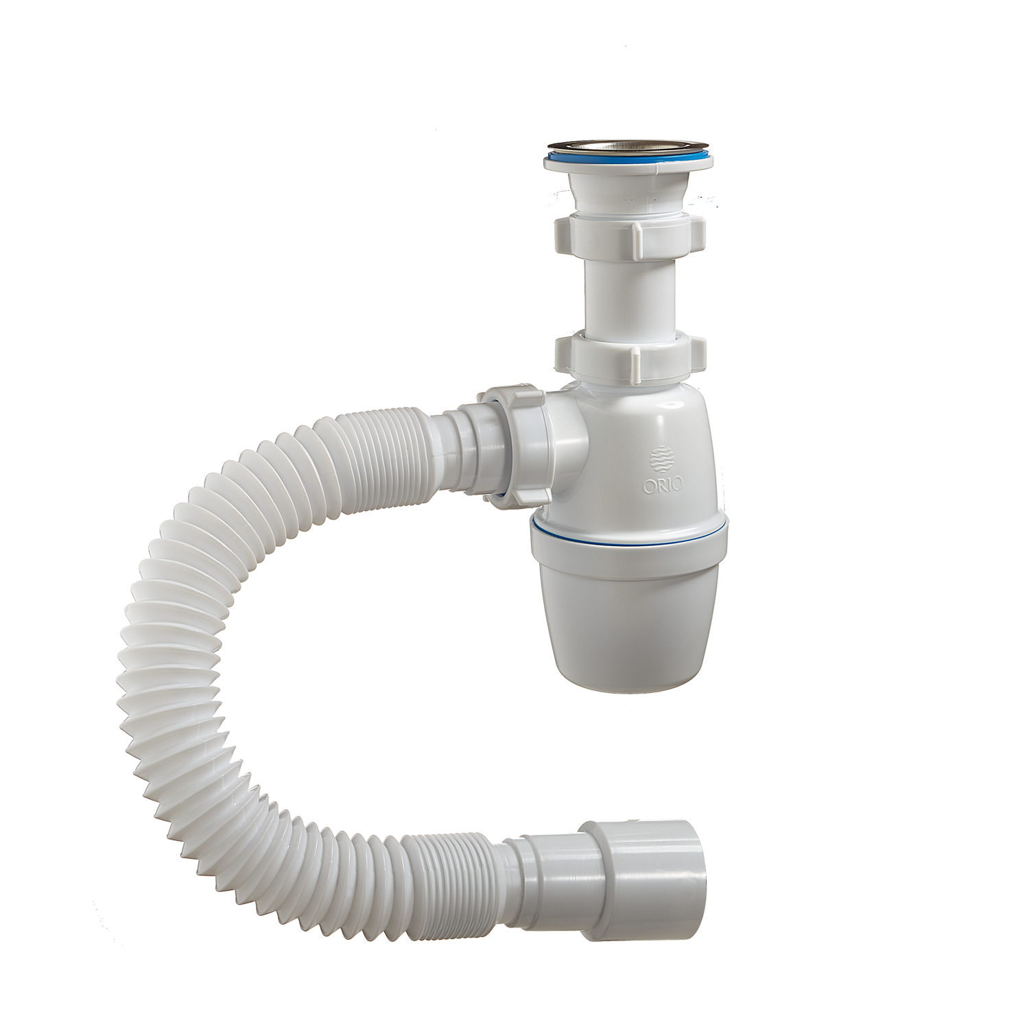 4001 Сифон 1 1/2 40 с гибкой трубой ОРИО (35/1шт)