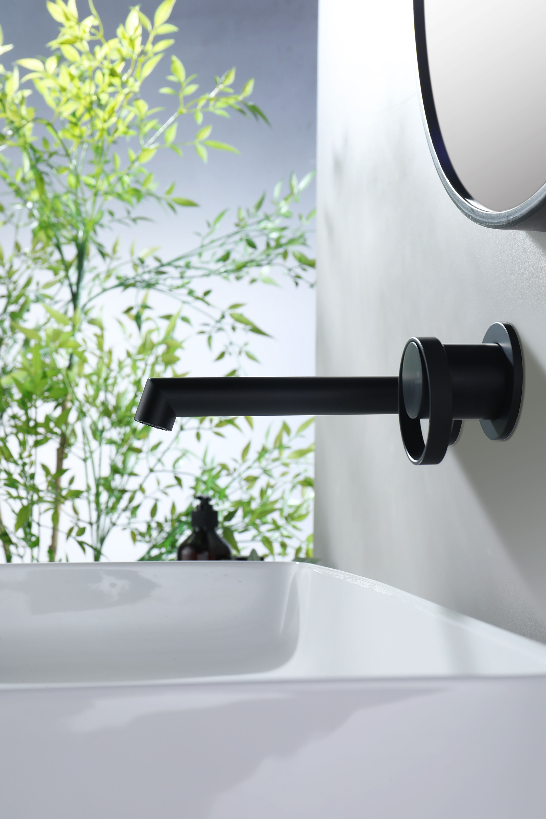 19144-C Встроенный смес для рак. (ЧЕРНЫЙ) GANZER  (10/1шт)