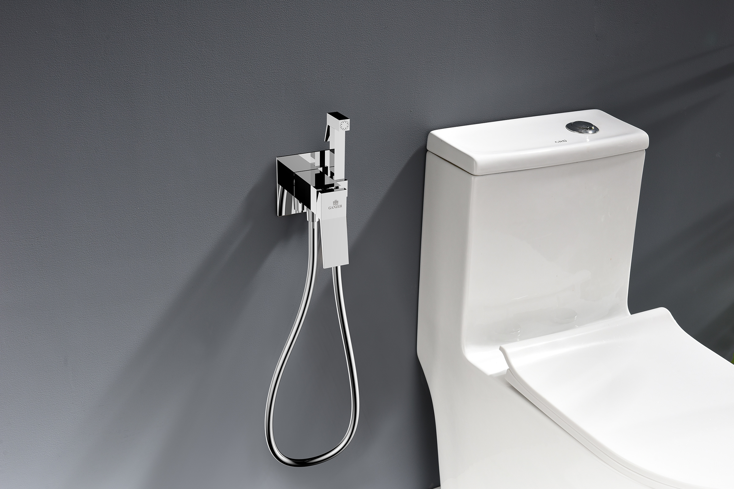 05157 Смеситель встраиваемый с ГИГ. душом (ХРОМ) GANZER (10/1шт)