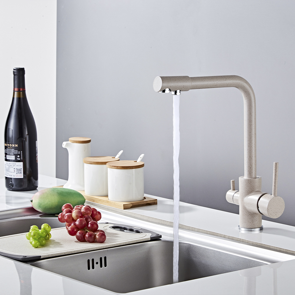 15081-B Смеситель  под. фильт (СВ. БЕЖ.) HANSEN  (10/1шт)