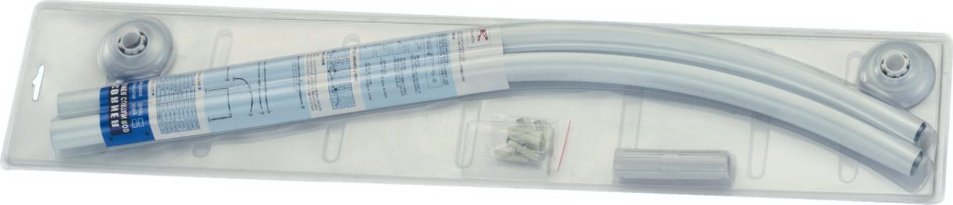 Карниз белый УГЛОВОЙ для штор (90-90см 2 палка) САВОЛ