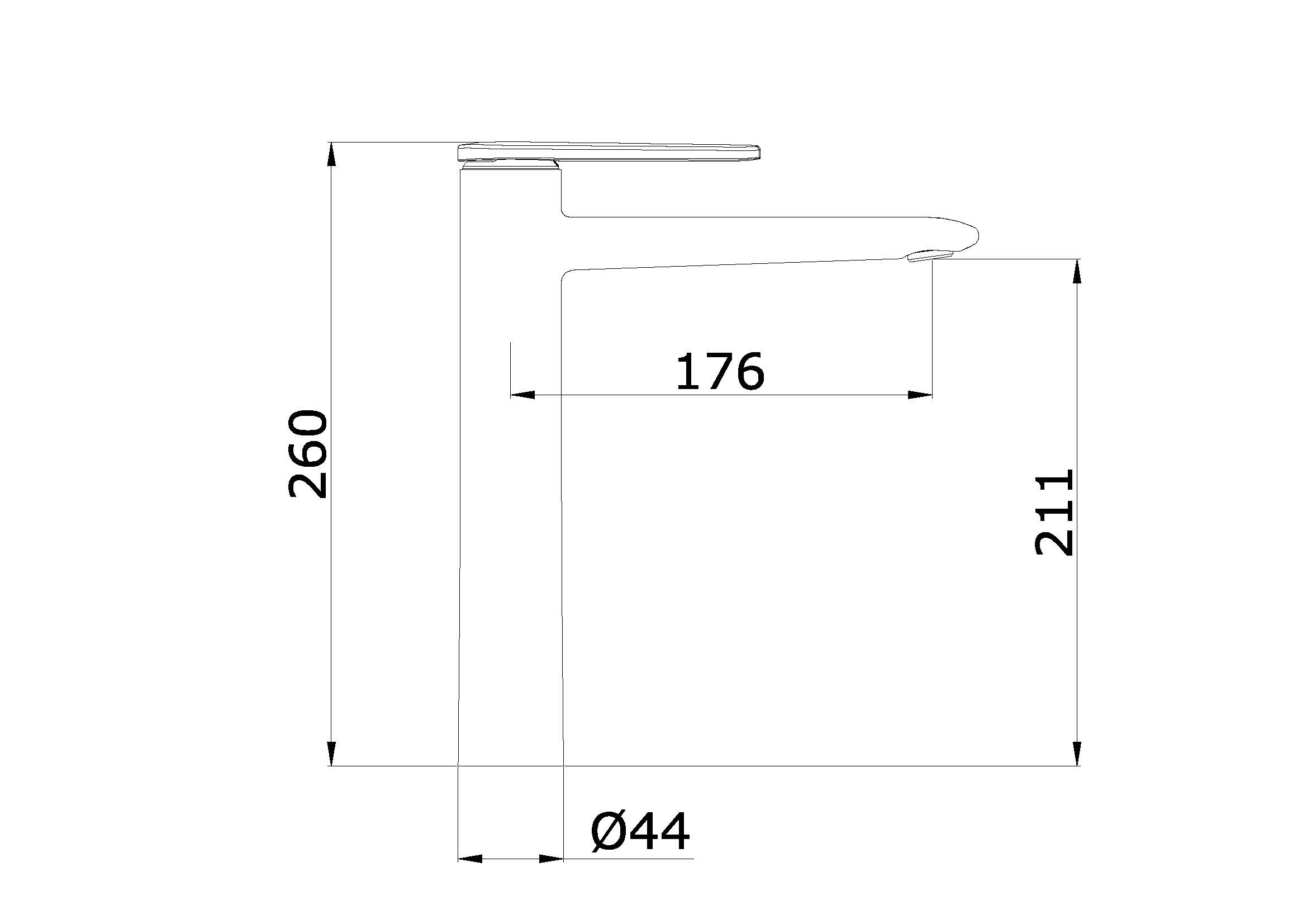 02112-S Смеситель од. для раковины-чаши (МАТ.ЗОЛОТО) GANZER (10/1шт)