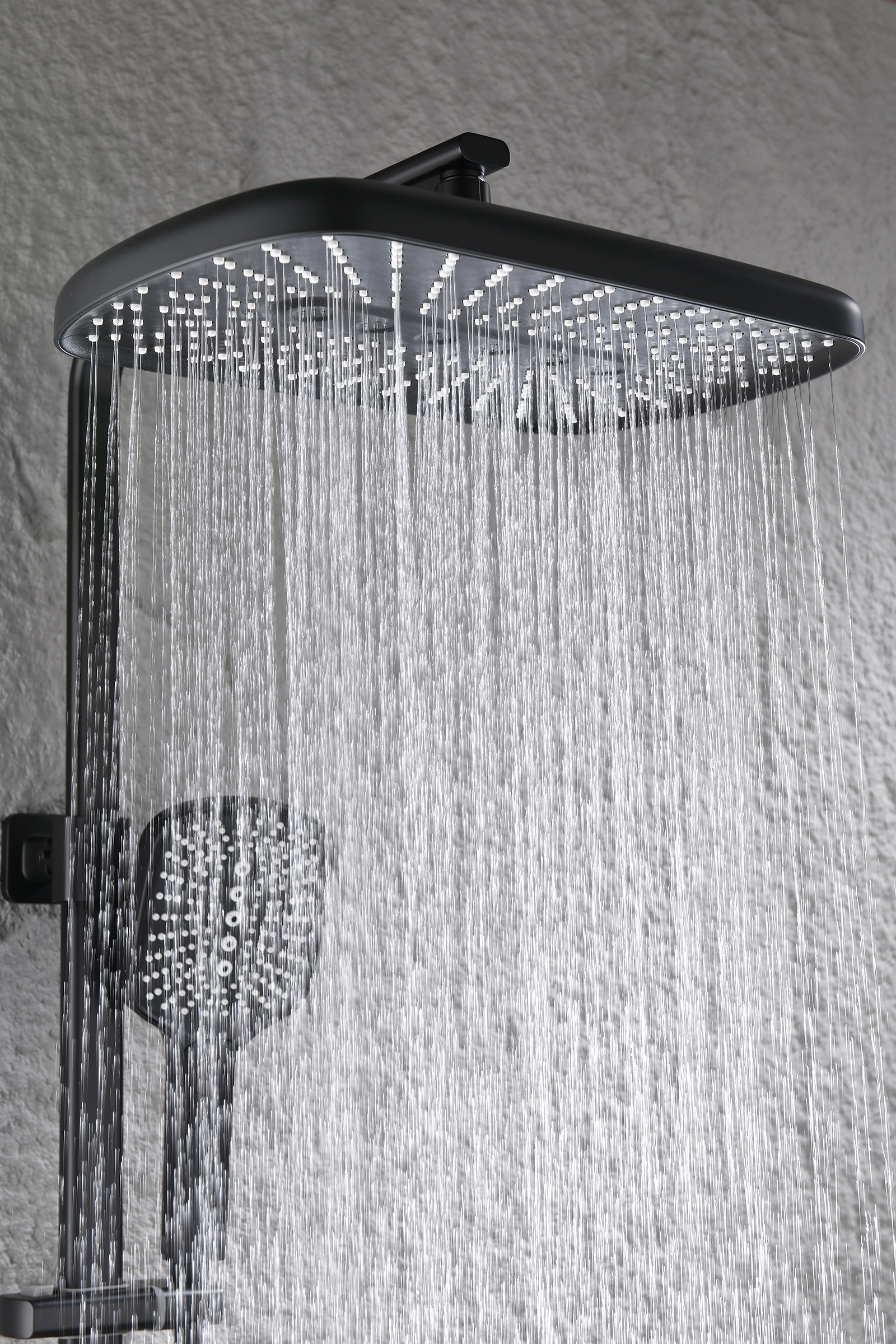 12163-C Душевая система (ЧЕРНЫЙ) GANZER (5/1шт)