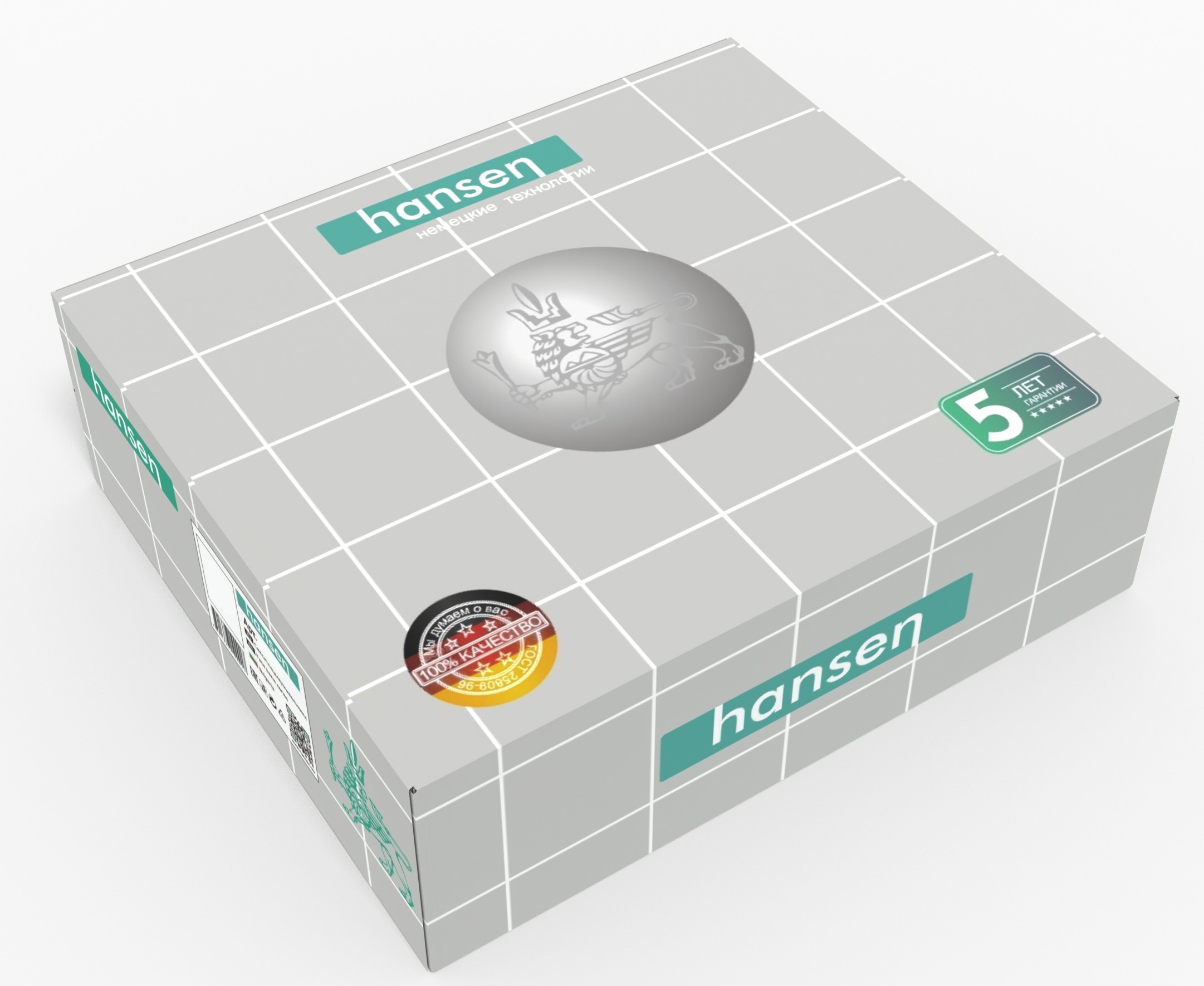 10044-G Смес. од. из НЕРЖ. для рак. (САТИН) HANSEN  (10/1шт)