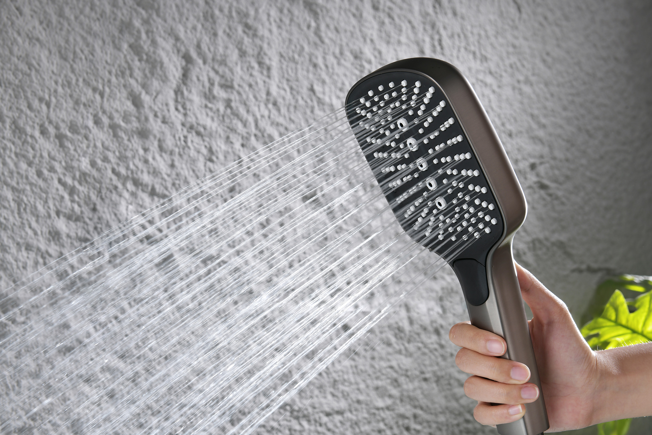 12133-Q Смеситель на борт ванны (3-отв,ГРАФИТ)  GANZER (10/1шт)