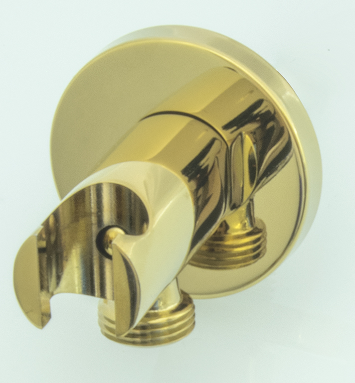 Выход/держ/клапан (круглый, ЗОЛОТО) GANZER  (50/1шт)