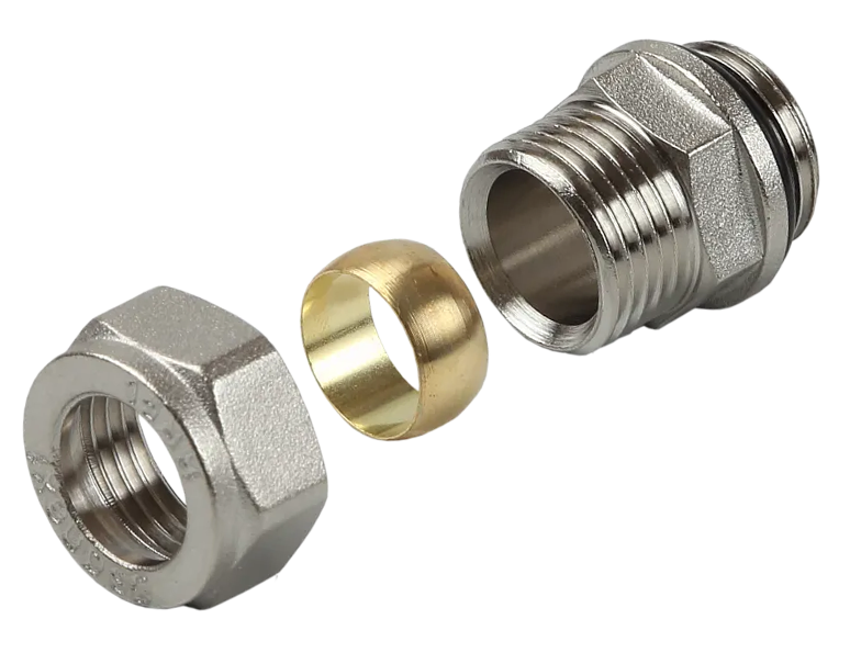 Фитинг подключения L и T-образной трубки 15х1/2 нар.  ViEiR (300/10шт)