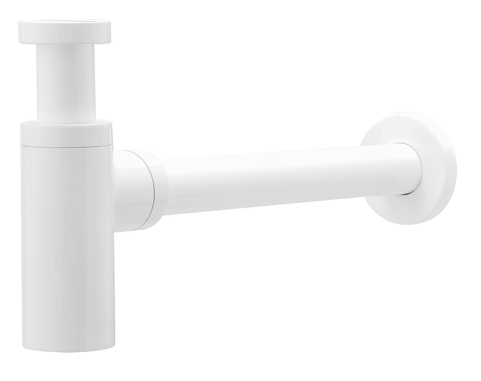 Сифон МЕТАЛЛ. (БЕЛЫЙ)  GANZER  (20/1шт)