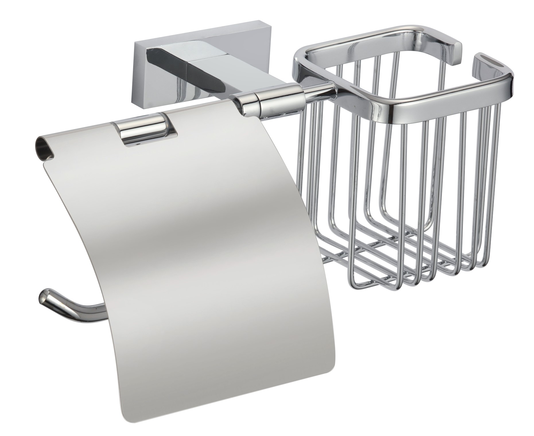 88031L Б/держатель+осв. левый (ХРОМ) GANZER (10/1шт)