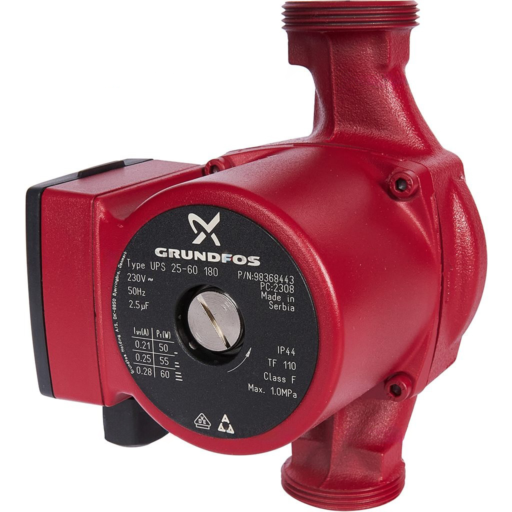 Циркуляционный насос UPS 25 х 60 - 180мм  (ОРИГИНАЛ) GRUNDFOS  (8/1шт)