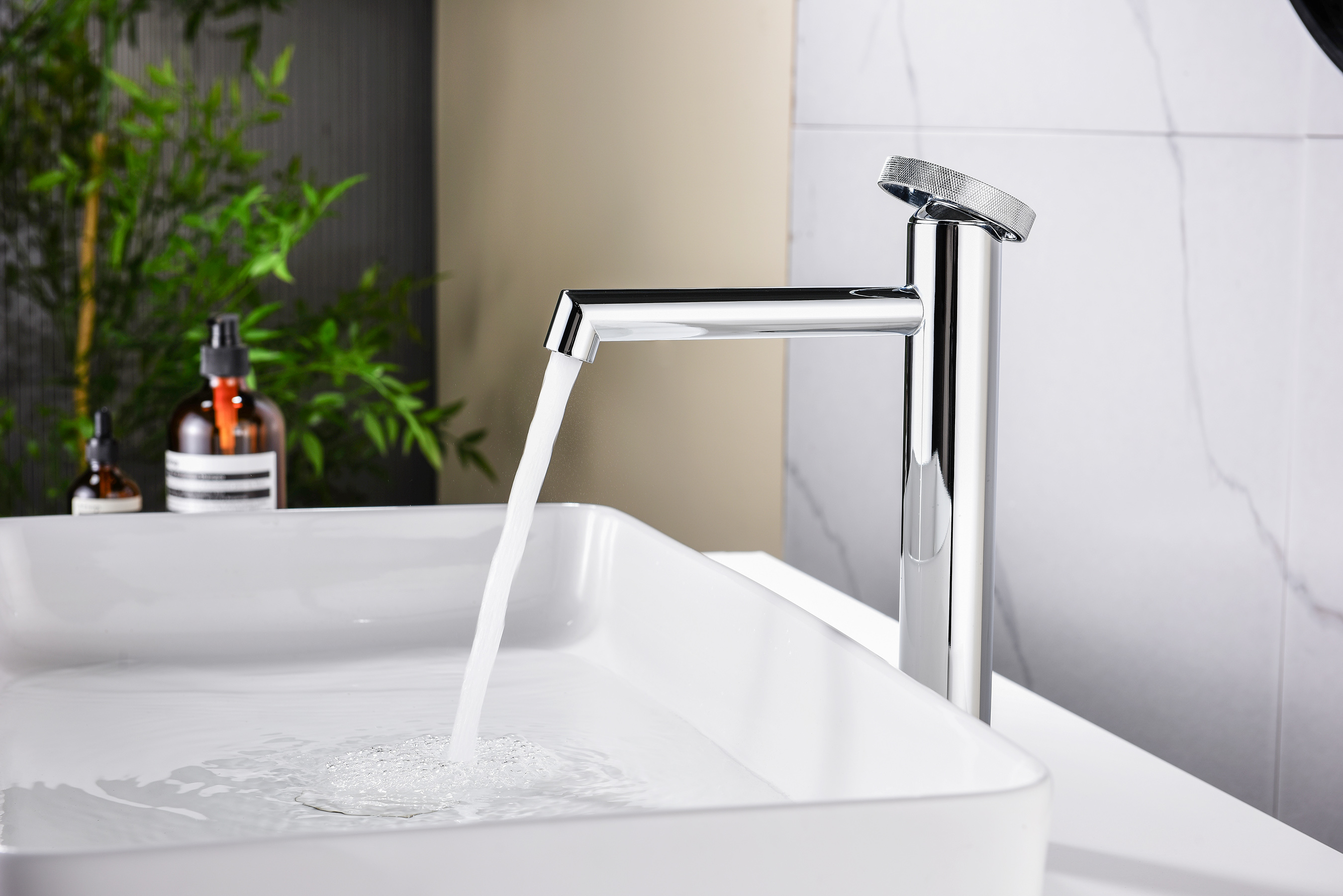 19112 Смеситель од. для раковины-чаши (ХРОМ) GANZER (10/1шт)