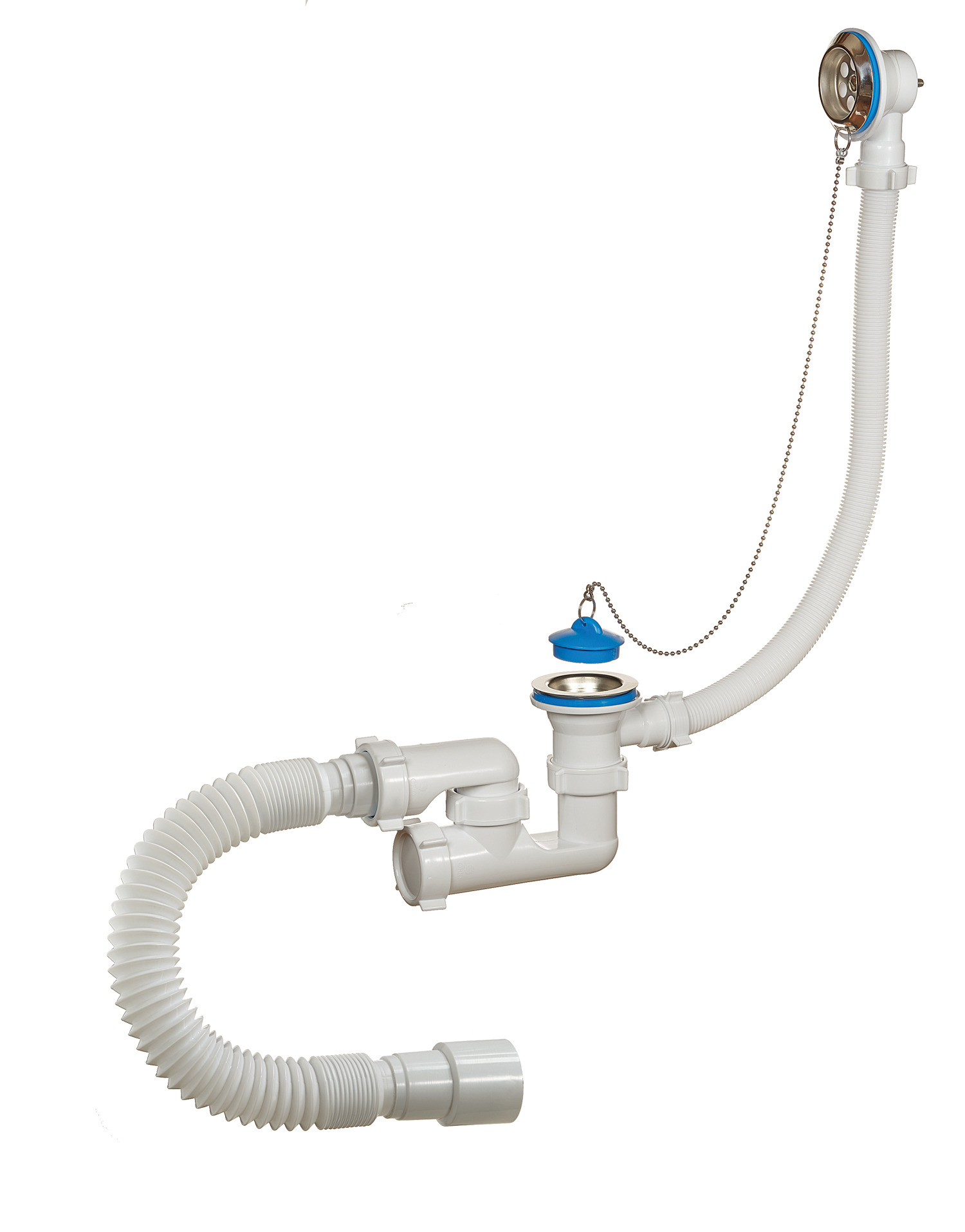 80089 Сифон для ванны рег. с пер. ОРИО  (28/1шт)