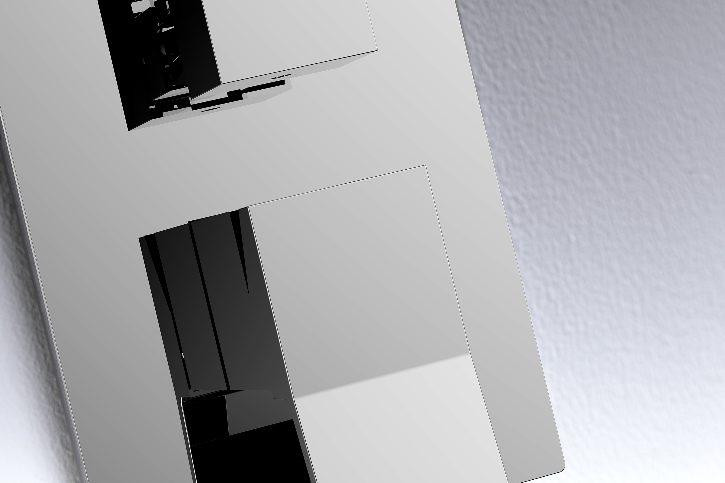 05165 Смеситель встраиваемый для душа с 3-функ. (ХРОМ) GANZER (6/1шт)