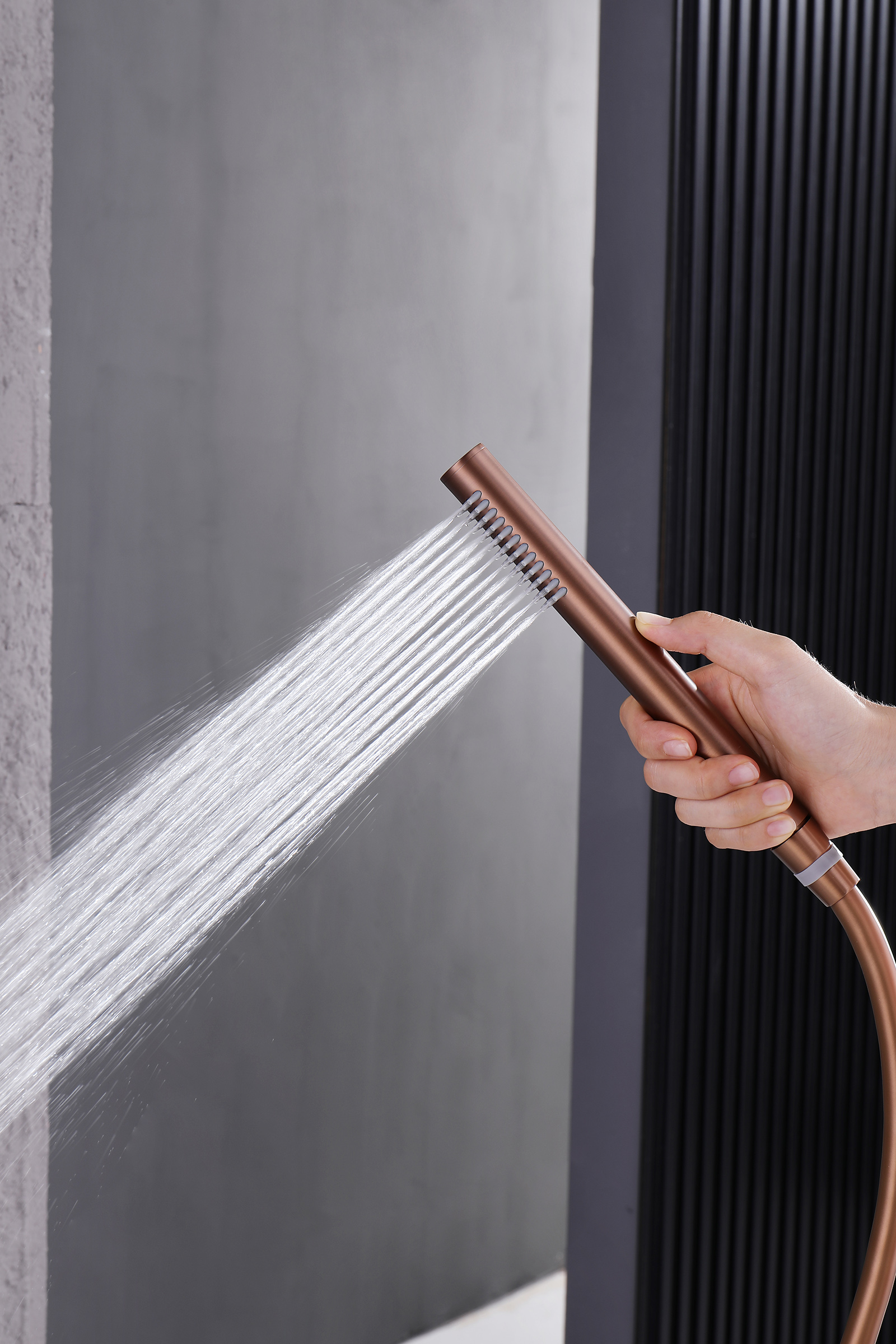 19165-R Смеситель встраиваемый для душа с 3-функ. (Роз. Золото) GANZER (6/1шт)