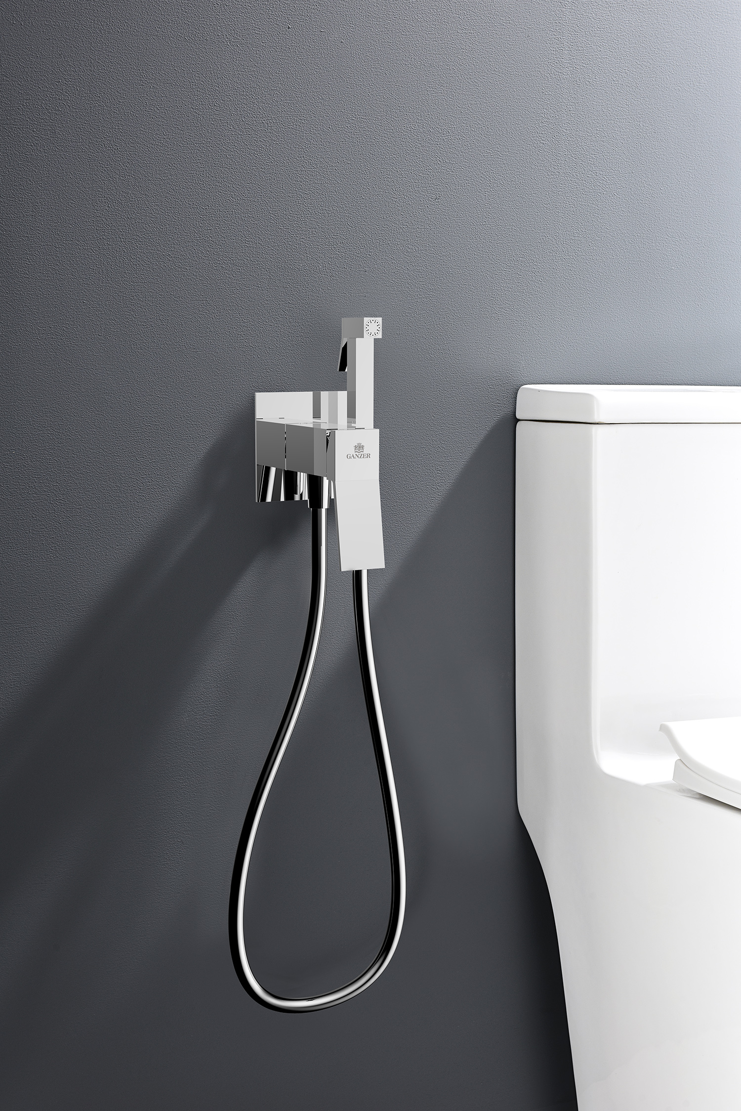 05157 Смеситель встраиваемый с ГИГ. душом (ХРОМ) GANZER (10/1шт)