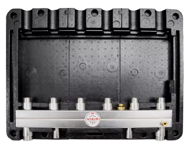 Распределительный колл. в блочной теплоизоляции SMARTBOX для 3-ех насосных групп 1"нр.  ViEiR  (1шт)