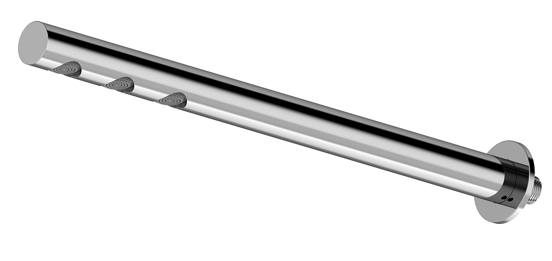 18540 Тропическая трубчатая лейка, круглая 45см (ХРОМ)  GANZER  (25/1шт)