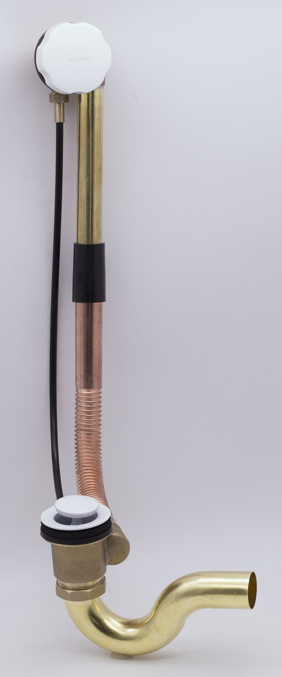 Обвязка для ванны GANZER (полу автомат) БЕЛЫЙ  (10/1шт)