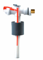 Клапан  д/бачка  с БОК под. 1/2 МЕТАЛЛ  ГАНЗЕР (30/1шт)